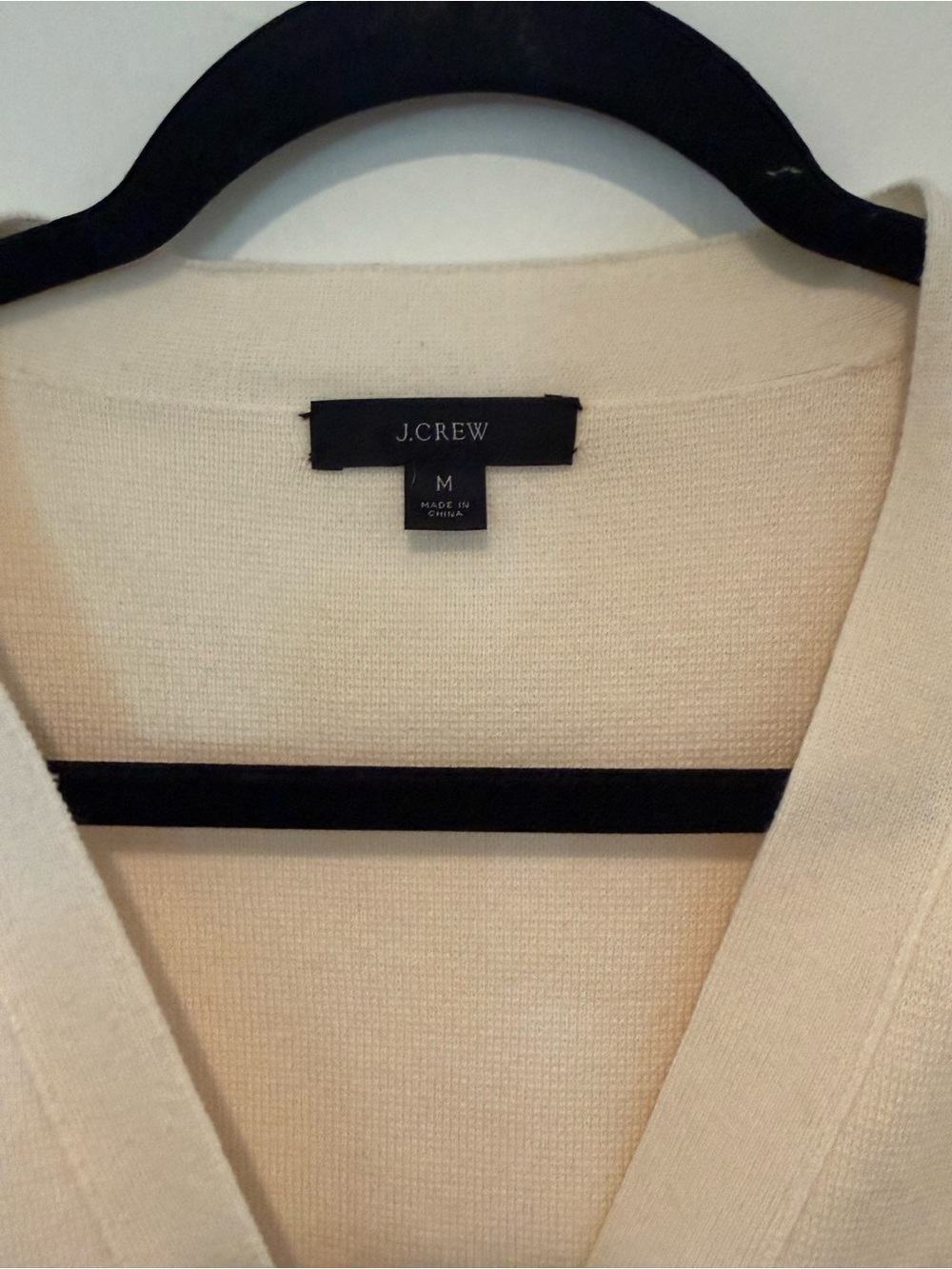 J. Crew Soft Cream V-Neck Button Front Cardigan - Picture 2 of 5